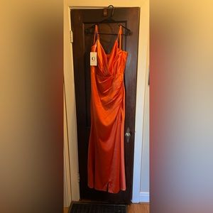 Chicsew papaya bridesmaid dress